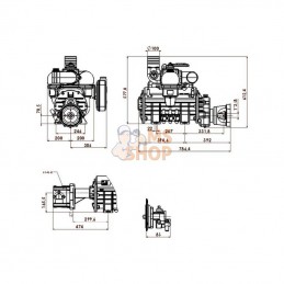 MEC13500HAB; BATTIONI PAGANI; Entraînement hydraulique de pompe à vide, auto-lubrification et Ballast BP; pièce detachée