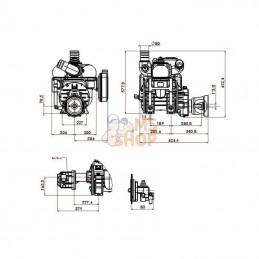 MEC9000HAB; BATTIONI PAGANI; Entraînement hydraulique de pompe à vide, auto-lubrification et Ballast BP; pièce detachée