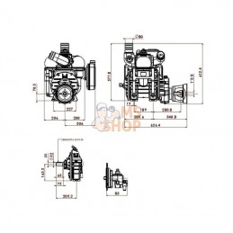 MEC9000PAB; BATTIONI PAGANI; Poulie de pompe à vide, auto-lubrification et Ballast BP; pièce detachée