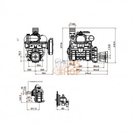 MEC11000PAB; BATTIONI PAGANI; Poulie de pompe à vide, auto-lubrification et Ballast BP; pièce detachée