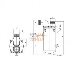 213D; BATTIONI PAGANI; Siphon 5 000-10 000 l/min B.P.; pièce detachée