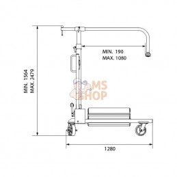 WD1600; COMPAC; Appareil montage roue 1600 kg; pièce detachée