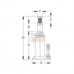 CBJ20G2; COMPAC; Cric hydraulique bouteille 20; pièce detachée