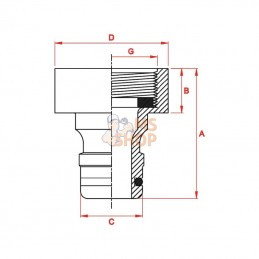 GA1158; GARDENA; Nez de robinet 19,05 mm (3/4"); pièce detachée