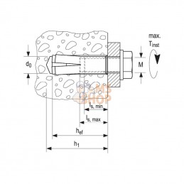 FEA2M8; FISCHER; Cheville à frappe 8 mm; pièce detachée