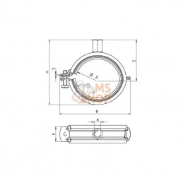 FRSP2530; FISCHER; Étrier de tube 25-30 mm; pièce detachée