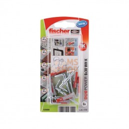 535001; FISCHER; Prise Duopower 8x40 WH K 4 pcs; pièce detachée