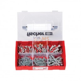 536162; FISCHER; Jeu de chevilles, Duopower FIXtainer 210pcs; pièce detachée