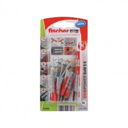 534998; FISCHER; Cheville Duopower 8x40 S K 8pcs; pièce detachée