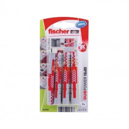 537652; FISCHER; Cheville Duopower 10x80 4 pcs; pièce detachée