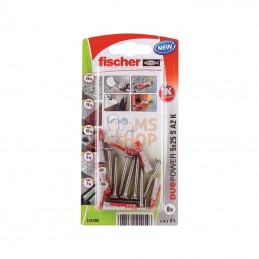 535485; FISCHER; Prise Duopower 5x25 S A2 K 8pcs; pièce detachée