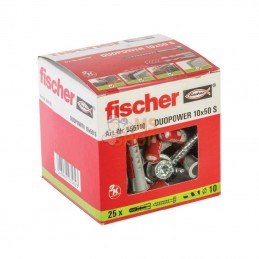 555110P025; FISCHER; Cheville Duopower 10x50 S 25 pcs; pièce detachée