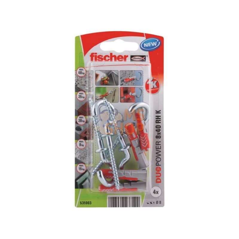 535004; FISCHER; Prise Duopower 10x50 RH K 2 pcs; pièce detachée