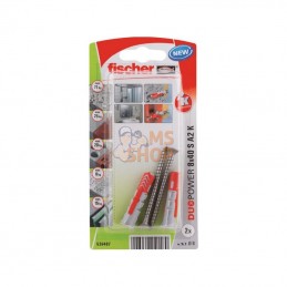 535487; FISCHER; Prise Duopower 8x40 S A2 K 2pcs; pièce detachée