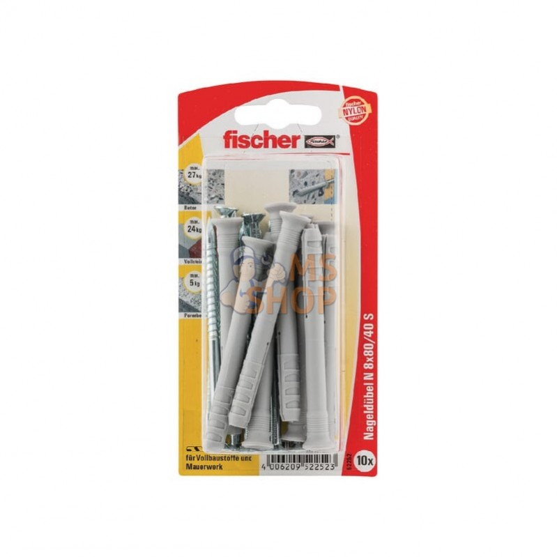 N880ZK; FISCHER; Cheville à clouer avec vis Fischer; pièce detachée