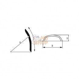 R46120; DUNLOFLEX; Garde-boue; pièce detachée