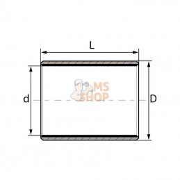 ZB657070DIN; GLT/LHG; Coussinet de palier; pièce detachée