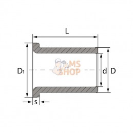 BB35394726PTFE; GLT/LHG; Palier lisse, bague; pièce detachée