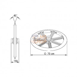 990712; EVERS; Disque Crosskill 70 cm Evers; pièce detachée