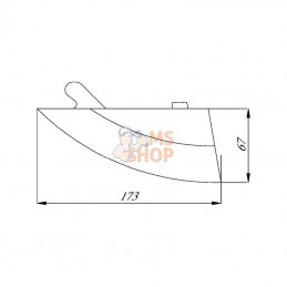 G22270397R; GASPARDO; Pointe de soc Gaspardo; pièce detachée