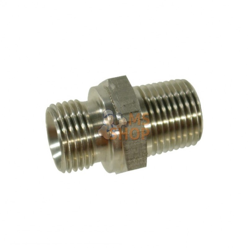 VNBN06RVS; DICSA; Nipple 3/8 BSP x 3/8 NPT inox; pièce detachée