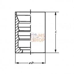 SFD24S10RVS; DICSA; Jupe à sertir Ø26x31mm DN10 acier inoxydable Dicsa; pièce detachée