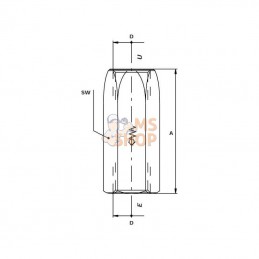 LCV03001RVS; DICSA; Cl anti-retour 1/4 0,5bar 316L; pièce detachée