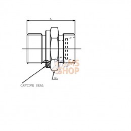 GES12LR38WDRVS; DICSA; Raccord à visser mâle GES 12L R3/8 inox; pièce detachée