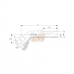 PF10645RVS; DICSA; Embout DN10-3/8-45º inox; pièce detachée