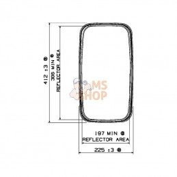 7106000A; BRITAX; Rétroviseur; pièce detachée