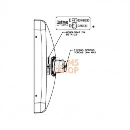 7106000A; BRITAX; Rétroviseur; pièce detachée