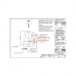 39411312V; BRITAX; Gyrophare 12 V ambre magnétique; pièce detachée