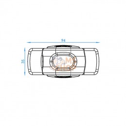 L450120LMV; BRITAX; Feu de gabarit LED vertical; pièce detachée