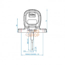 L450120LMV; BRITAX; Feu de gabarit LED vertical; pièce detachée