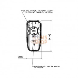 7135013AM; BRITAX; Rétroviseur en 2 parties 12V (gauche); pièce detachée