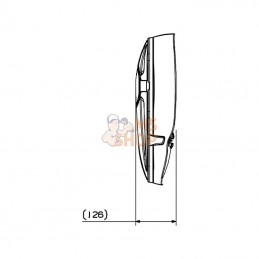 7135013AM; BRITAX; Rétroviseur en 2 parties 12V (gauche); pièce detachée