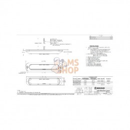 ED3705C; BRITAX; Clignotant 6 LED 12/24V Blanc; pièce detachée