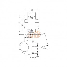 L428104L12V; BRITAX; Feu de gabarit LED 12V; pièce detachée