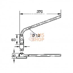 Z4007526A; BRITAX; Bras de rétroviseur; pièce detachée