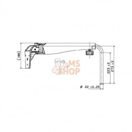 7260002A; BRITAX; Bras télesc. D.; pièce detachée