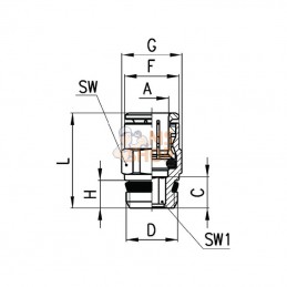 S65101634; CAMOZZI; Accouplement rapide femelle; pièce detachée