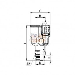 S6450418; CAMOZZI; Connecteur Y; pièce detachée