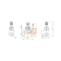 RFU44414; CAMOZZI; Limiteur débit; pièce detachée