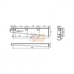 DK88512; DAKEN; Kit étrier de montage; pièce detachée