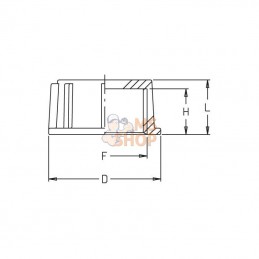 8044151; GEOLINE; Bouchon obturateur F 1/2"; pièce detachée