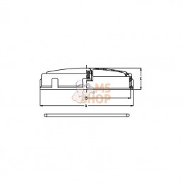 8178012; GEOLINE; Couvercle de réservoir à visser Ø 122 mm avec reniflard; pièce detachée