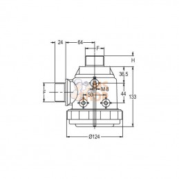 8077001; GEOLINE; Filtre d'aspiration 1 1/4"M 120 l/min 50 mailles; pièce detachée