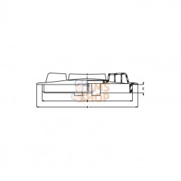 8158002; GEOLINE; Couvercle de réservoir à visser Ø 450 mm avec reniflard; pièce detachée