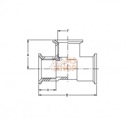 8026151; GEOLINE; Pièce en T 3 x 1/2" F; pièce detachée