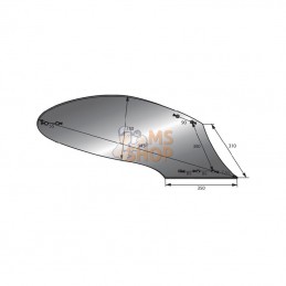 011514; GOIZIN; Versoir D. cyl. plat 14" Goizin; pièce detachée